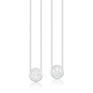 Escapulário São Bento em Prata